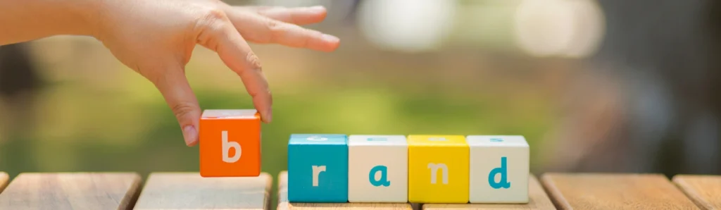 brand word hand